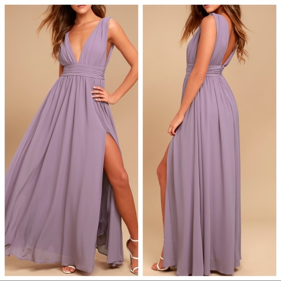 Lulus Dresses & Skirts - Lulus Heavenly Hues Dusty Purple Maxi Dress